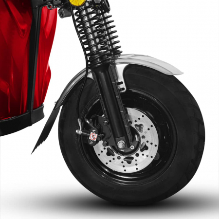 Voltarom Hercules, motor 3900W, 72V, 60 AH, viteza maxima 25 km pe ora, pana la 70km autonomie, Fara Permis, Triciclu Electric VT5, Tuk Tuk, Rosu [4]