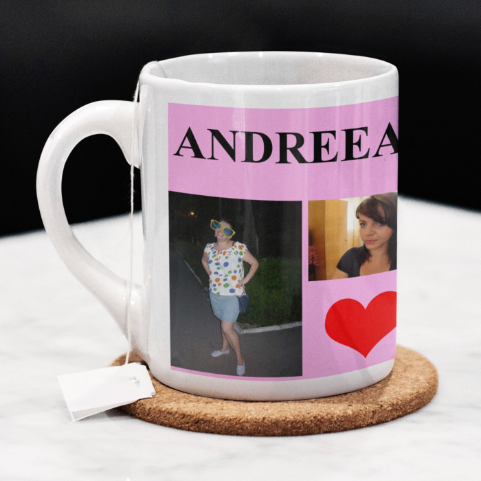 Cana personalizata cu 4 poze si nume -Deyu [2]