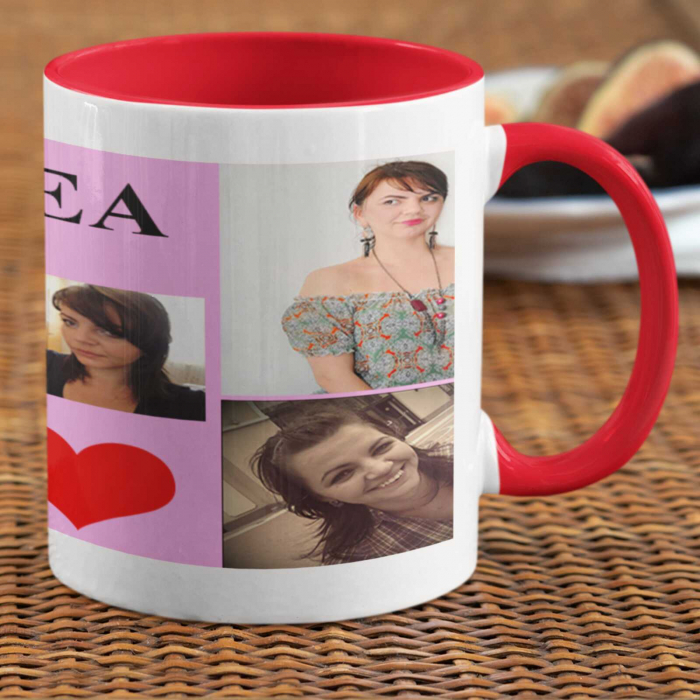 Cana personalizata cu 4 poze si nume -Deyu [3]