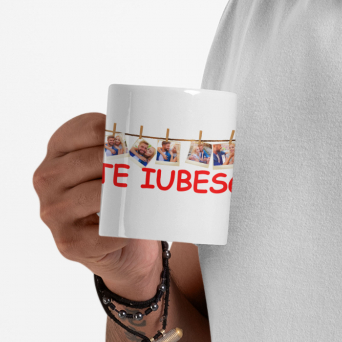 Cana personalizata cu 5 poze si mesaj-Deyu [3]