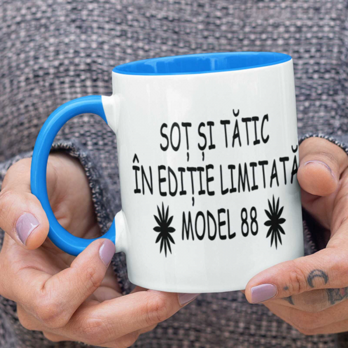Cana personalizata soti si tata cu poza si data nasteri-Deyu [3]