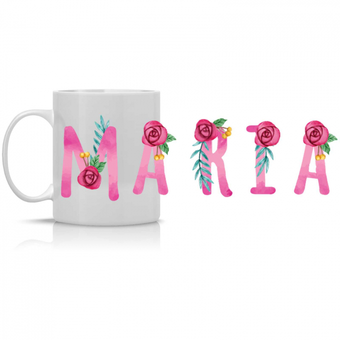 Cana personalizata flori cu nume-Deyu [2]