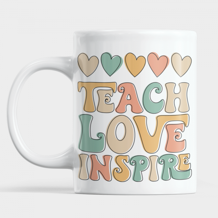 Cana personalizata Teach Love Inspire-Deyu [2]