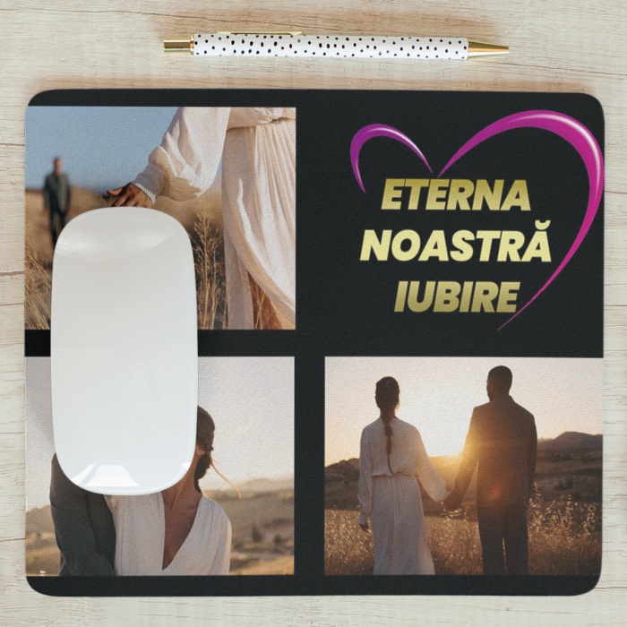 mouse pad personalizat trei poze si text-Deyu [2]