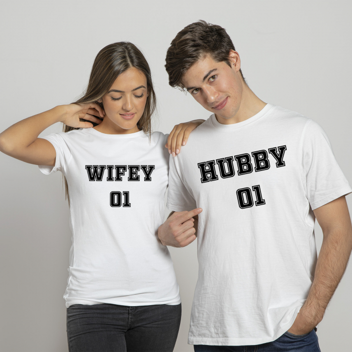 Set Tricouri Hubby Wifey-Deyu [2]