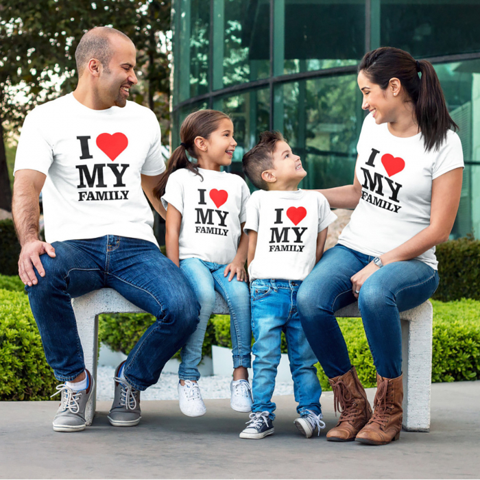 Set tricouri I love my family-Deyu [2]