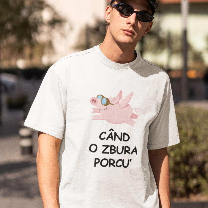 Tricou Cand o zbura porcu- Deyu [3]