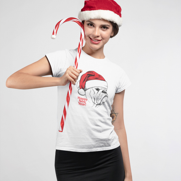 Tricou Bull Dog Christmas - Deyu [3]