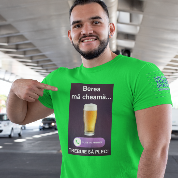 Tricou cu mesajul "Berea ma cheama trebuie sa plec" [3]