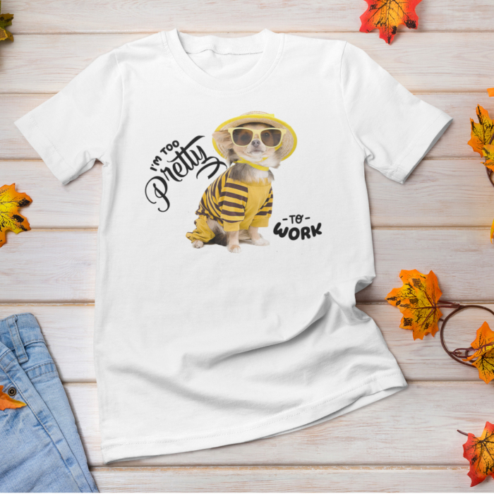 Tricou  I'm Pretty To work-Deyu [3]