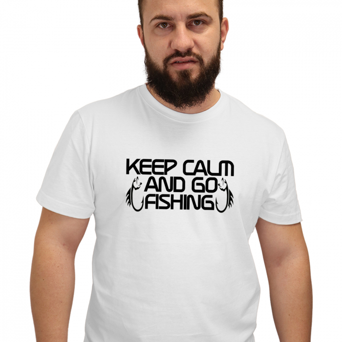 Tricou Keep Calm &Go Fishing-Deyu [2]
