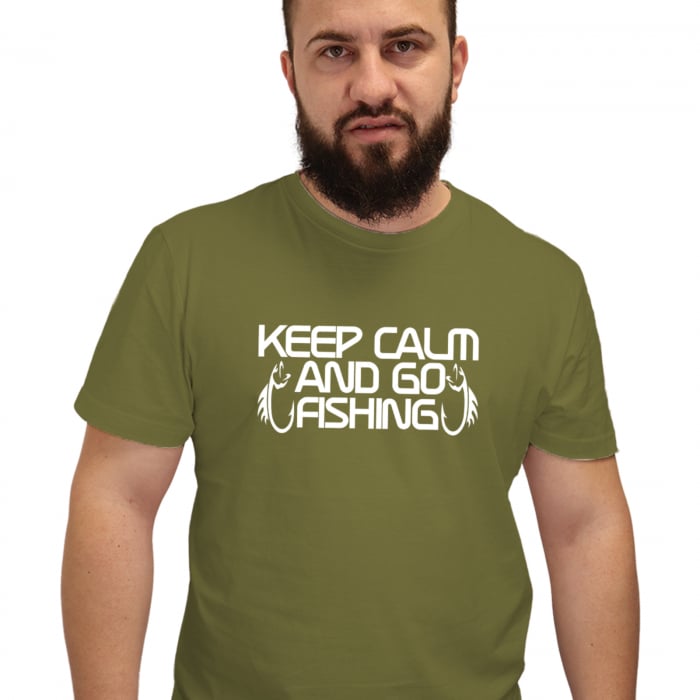 Tricou Keep Calm &Go Fishing-Deyu [1]
