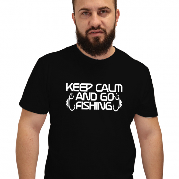 Tricou Keep Calm &Go Fishing-Deyu [3]