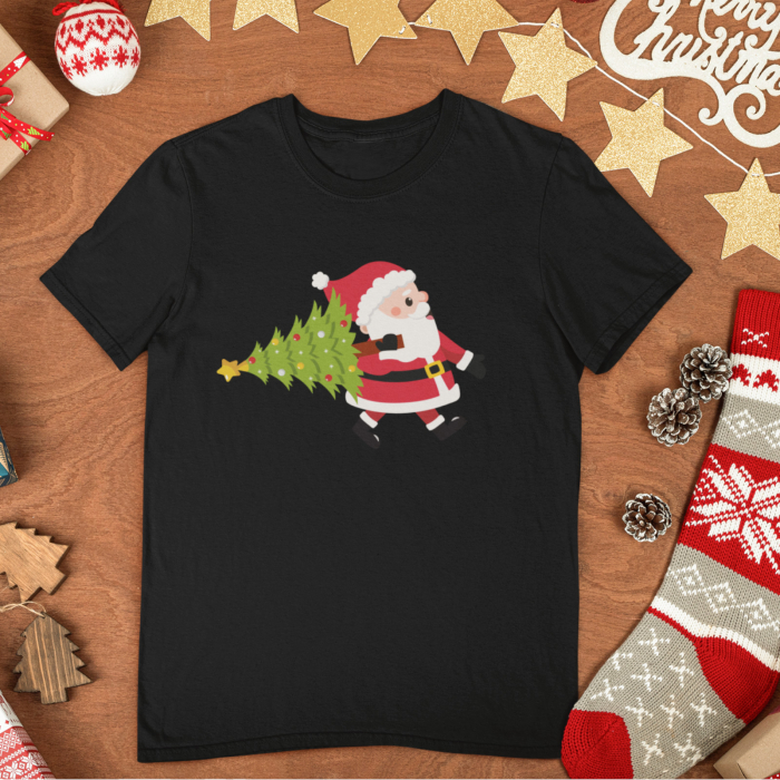 Tricou Mos Craciun Cu Brad- Deyu [2]