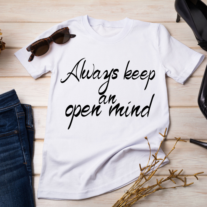 Tricou Motivational Always Keep An Open Mind-Deyu [2]