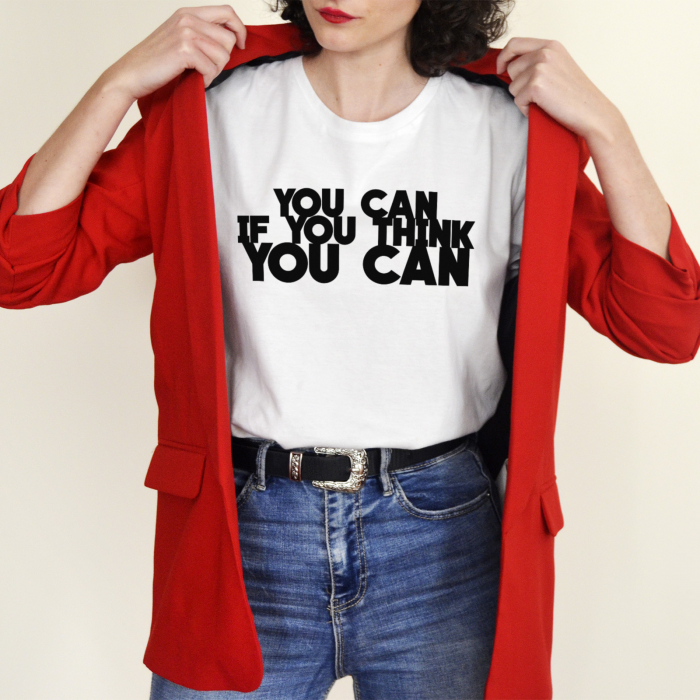 Tricou Motivational You Can If You Think You Can-Deyu [1]