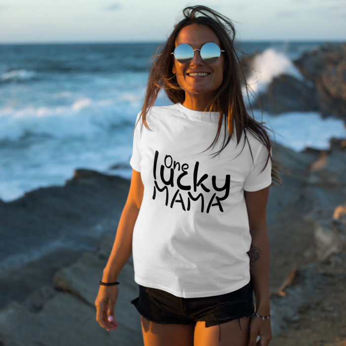 Tricou Pentru Femei  One Lucky Mama [1]