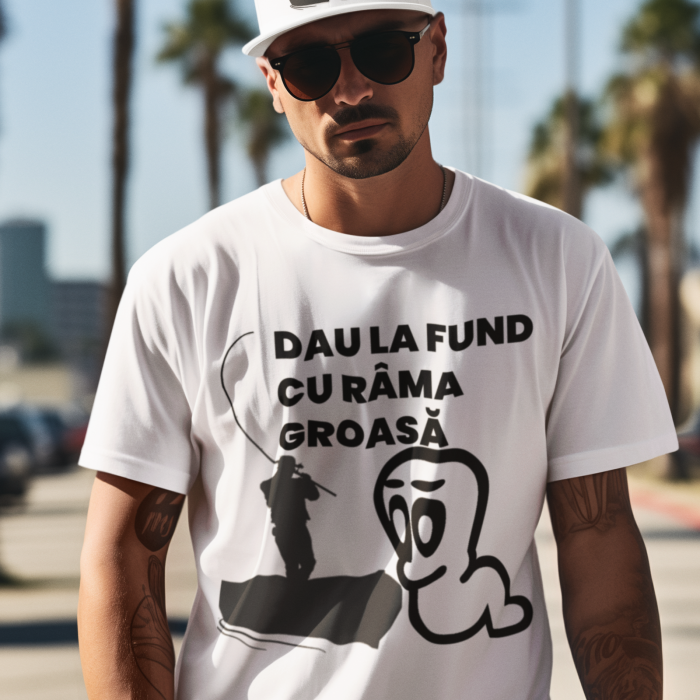 Tricou pentru pescari Dau la fund cu rama groasa-Deyu [3]