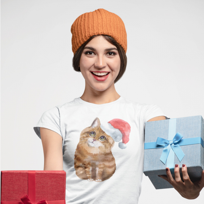 Tricou Pisicuta De Craciun - Deyu [2]