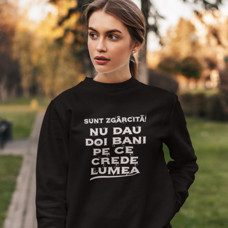 Bluze - Bluza cu maneca lunga Sunt zgarcita-Deyu