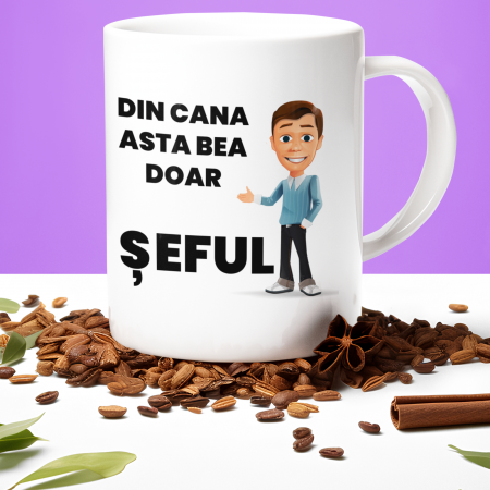 Cani Personalizate - Cana Din cana asta bea doar seful-Deyu