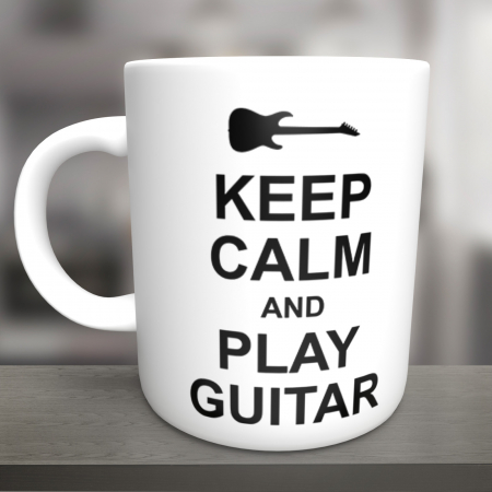 Cani Personalizate - Cana Keep calm and play guitar-Deyu