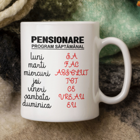 Cani Personalizate - Cana program pensionare-Deyu