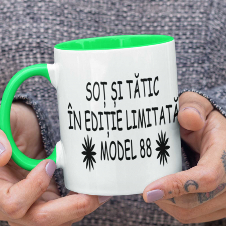 Cani Personalizate - Cana personalizata sot si tata colorata-Deyu