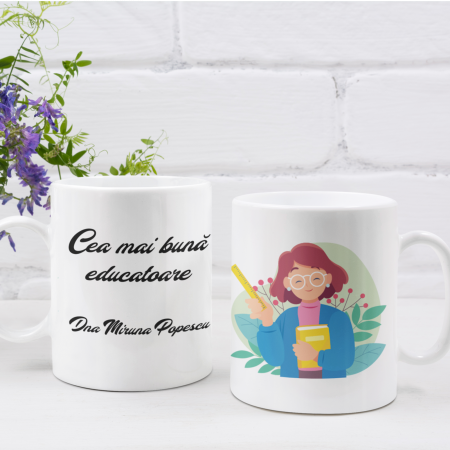 Cani Personalizate - Cana personalizata Cea mai buna educatoare-Deyu
