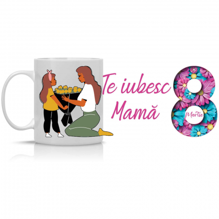 Cana personalizata Te iubesc mama-Deyu [1]