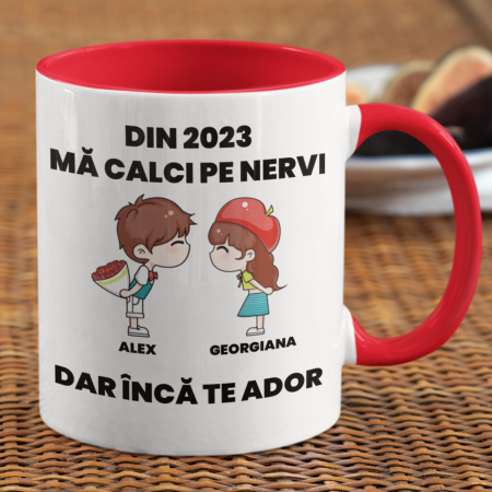 Valentines Day - Cana Ma calci pe nervi interior colorat-Deyu