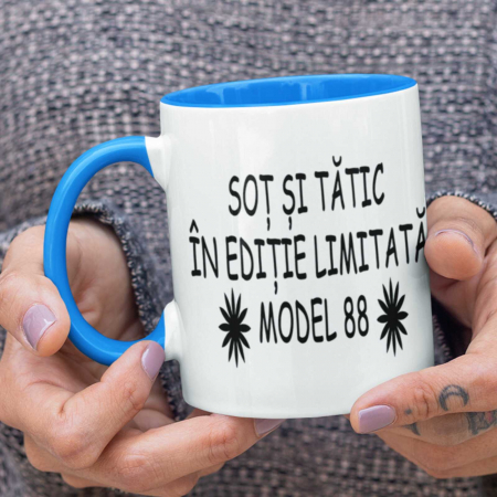 Cana personalizata soti si tata cu poza si data nasteri-Deyu [2]