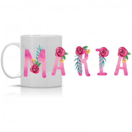 Cana personalizata flori cu nume-Deyu [1]