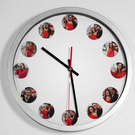 Cadouri pentru EA - Ceas personalizat 12 poze-Deyu