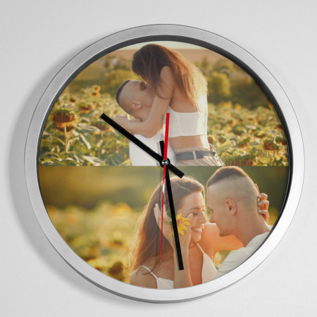 Ceasuri Personalizate - Ceas personalizat cu doua poze-Deyu