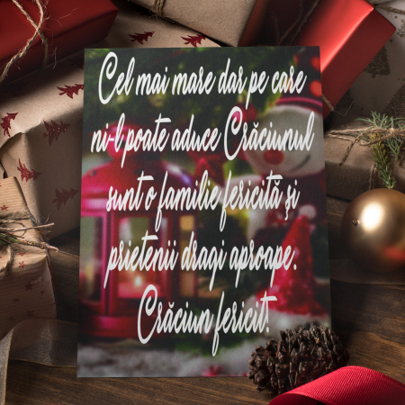 Felicitari Personalizate de Crăciun - Felicitare Craciun -Deyu