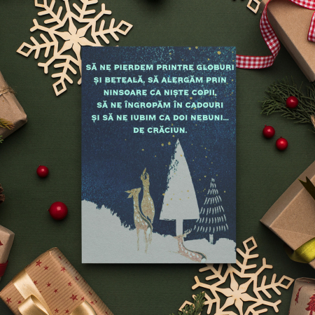 Felicitari Personalizate de Crăciun - Felicitare Craciun Pentru Iubiti -Deyu