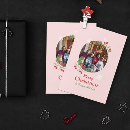 Felicitari Personalizate de Crăciun - Felicitare Personalizata Craciun O Poza -Deyu