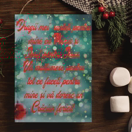 Felicitari Personalizate de Crăciun - Felicitare Urare De Craciun -Deyu