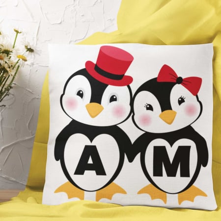 Valentines Day - Perna personalizata Pinguin-Deyu