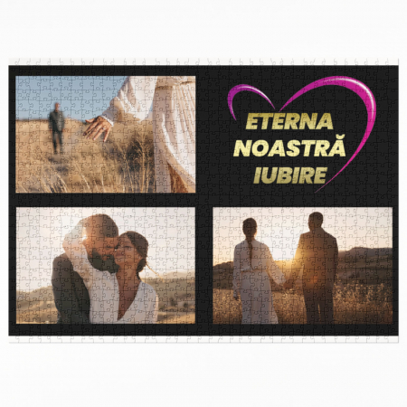 Valentines Day - Puzzel personalizat 3 poze si mesaj-Deyu