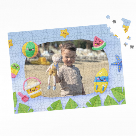 Puzzle Personalizat - Puzzel personalizat 2 poze si mesaj-Deyu