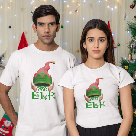 Cadouri Ocazii Speciale - Set Tricouri Cuplu Elf-Deyu