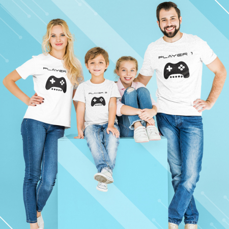 Tricouri Familie - Set tricouri familie gamer-Deyu