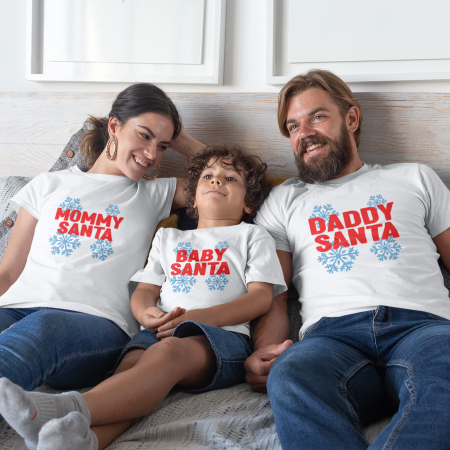 Tricouri Familie - Set Tricouri Familie Santa