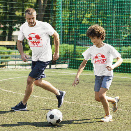 Tricouri Familie - Set tricouri tata-fiu fotbal-Deyu
