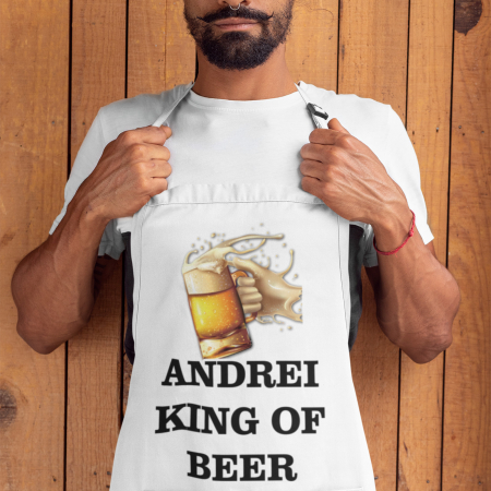 Sorturi de Bucatarie Personalizate - Sort Personalizat King Of Beer-Deyu