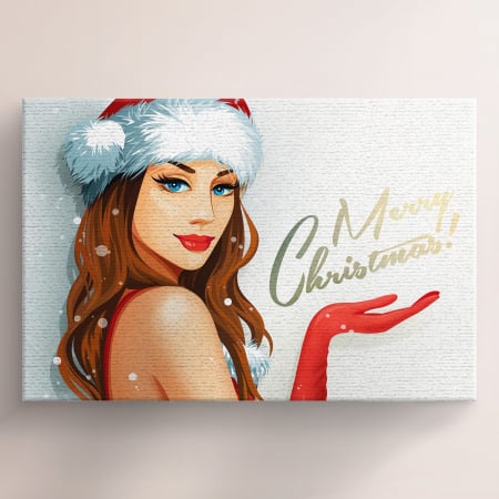 Tablouri si Rame foto de Craciun - Tablou Canvas Merry Christams-Deyu