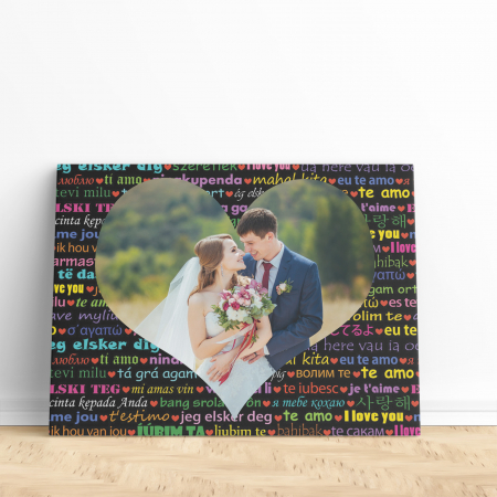 Tablouri Canvas - Tablou Personalizat Canvas Te Iubesc-Deyu