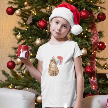 Tricouri Copii - Tricou Pisicuta Craciun-Deyu
